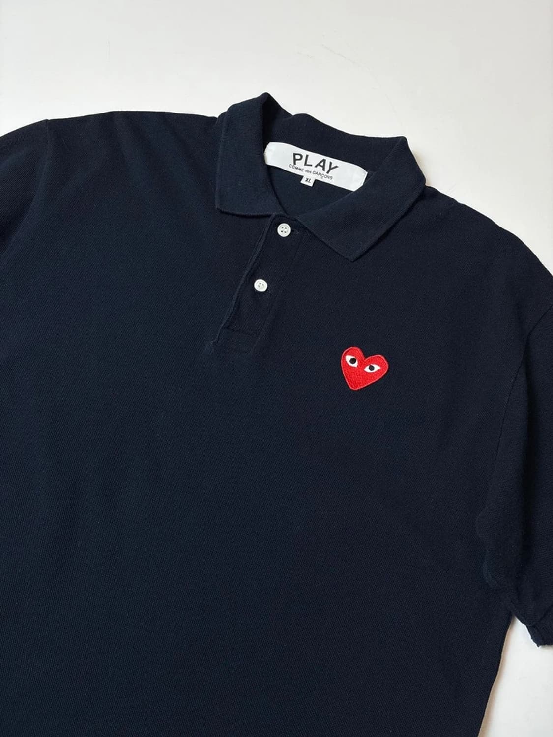 꼼데가르송 하트 와펜 반팔 카라 티셔츠 PN8585 상품이미지2