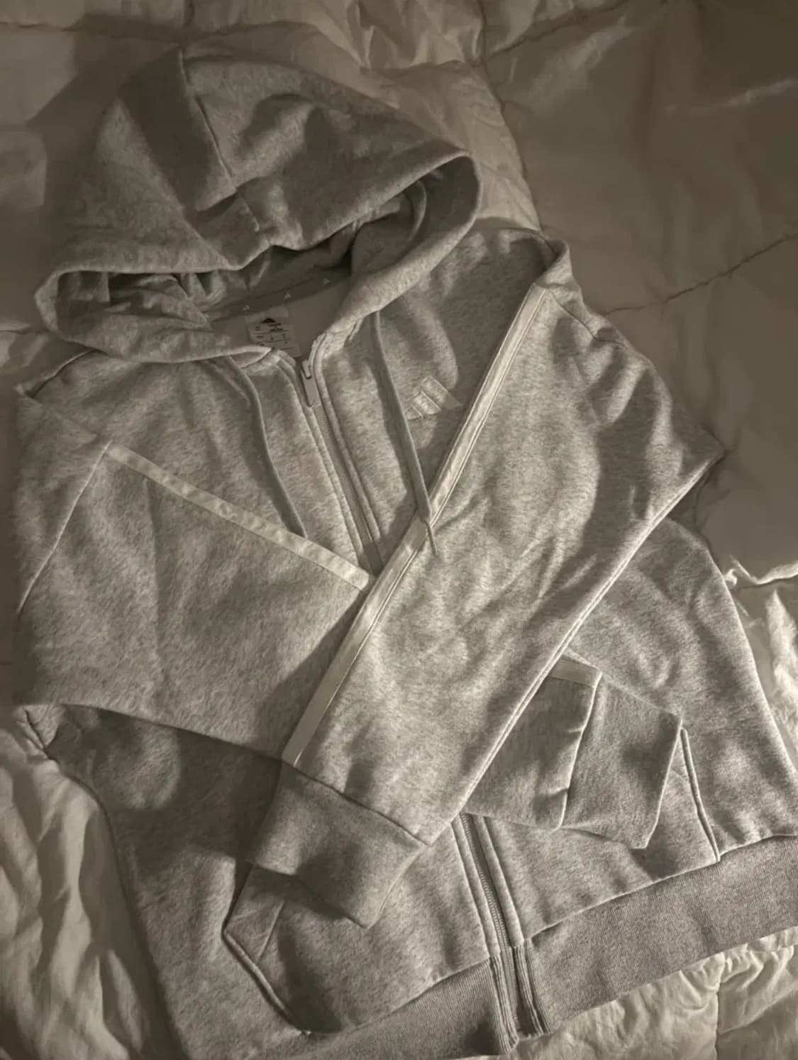 아디다스 회색 기모 후드집업 S 상품이미지1