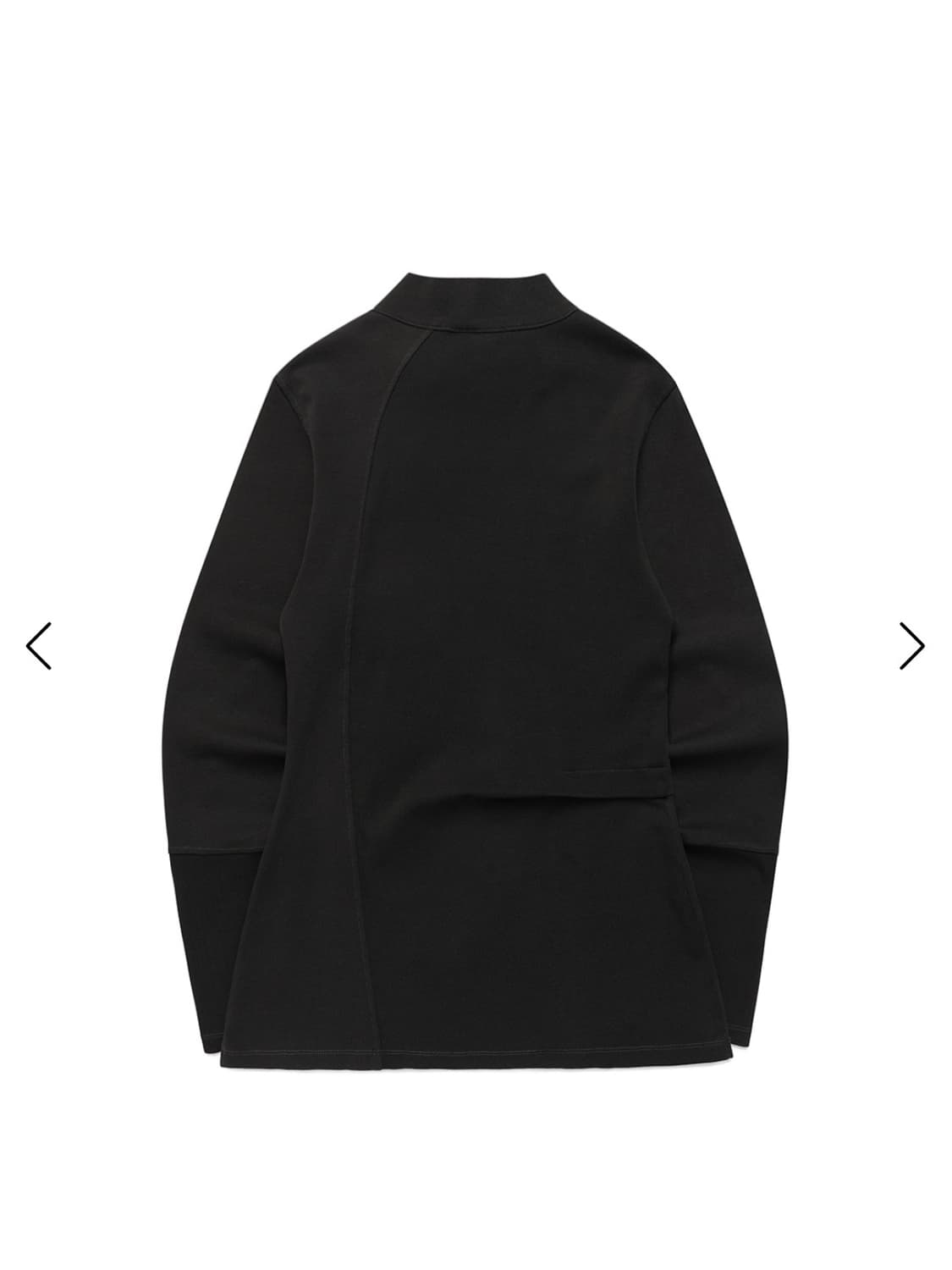 Side Tuck Rib Top (Black) 상품이미지2