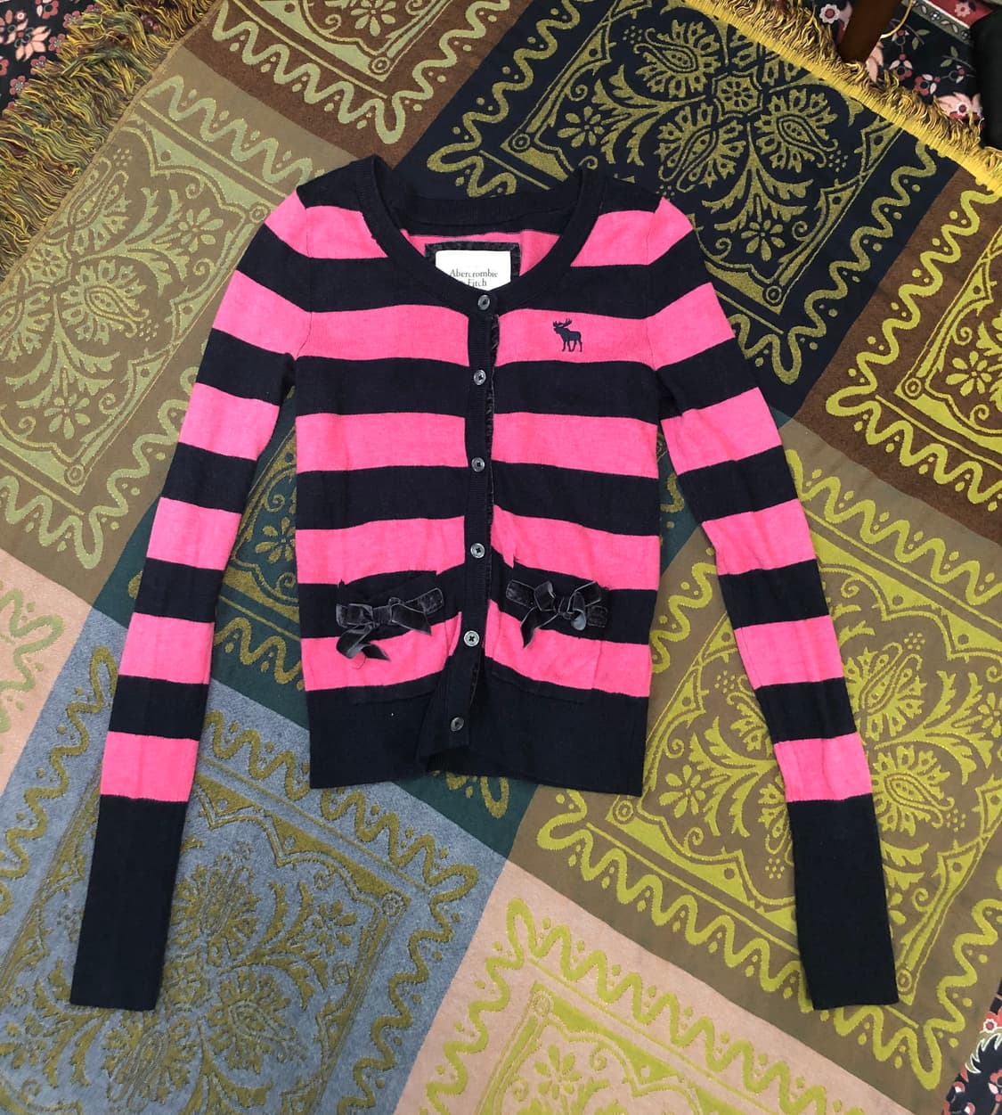 A&F 아베크롬비 striped cardigan 상품이미지2