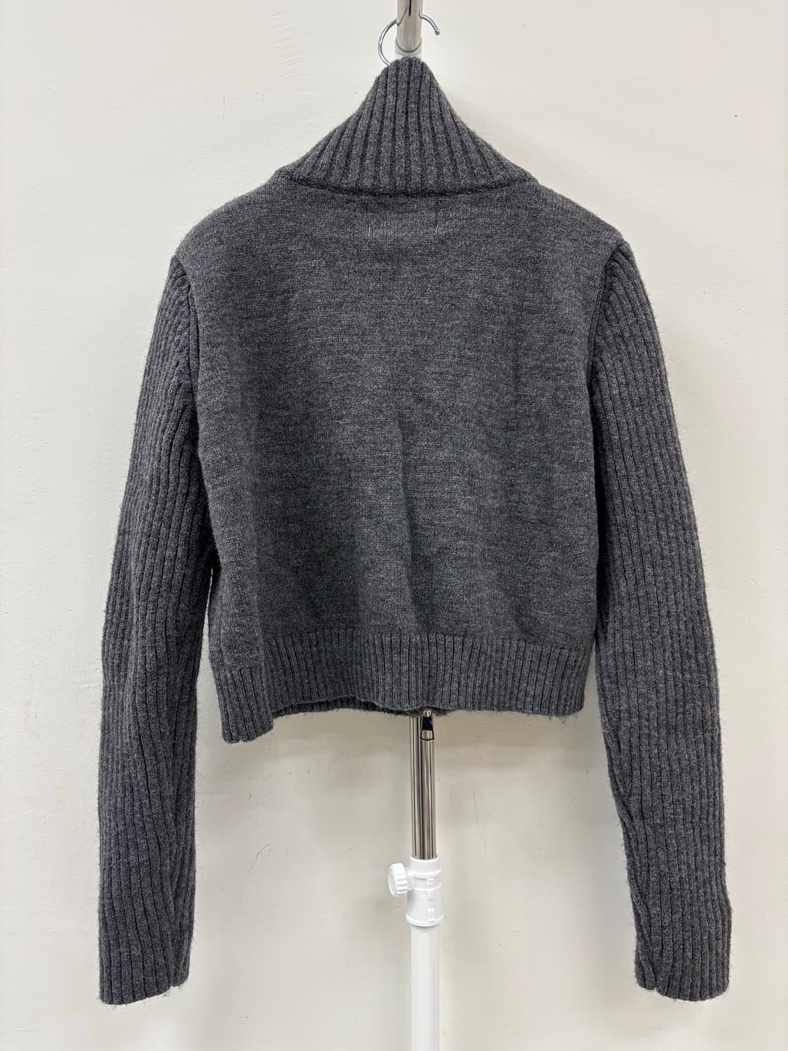 빈티지 투웨이 크롭 니트집업 상품이미지8