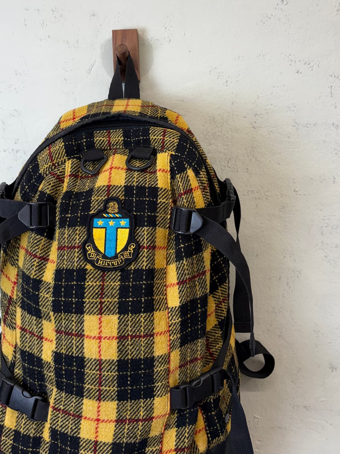 해리스트위드 90s 빈티지 체크 트위드 마운틴 백팩 상품이미지3
