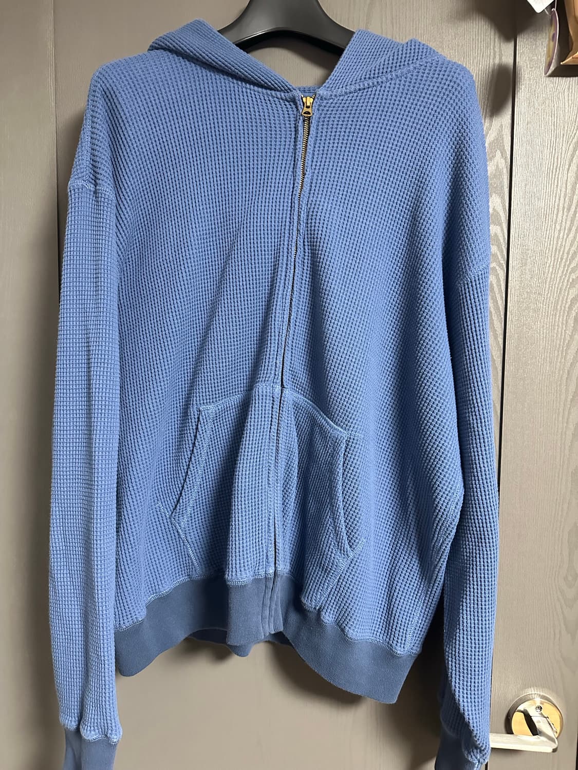 카키스 와플 후드집업 XL 상품이미지1