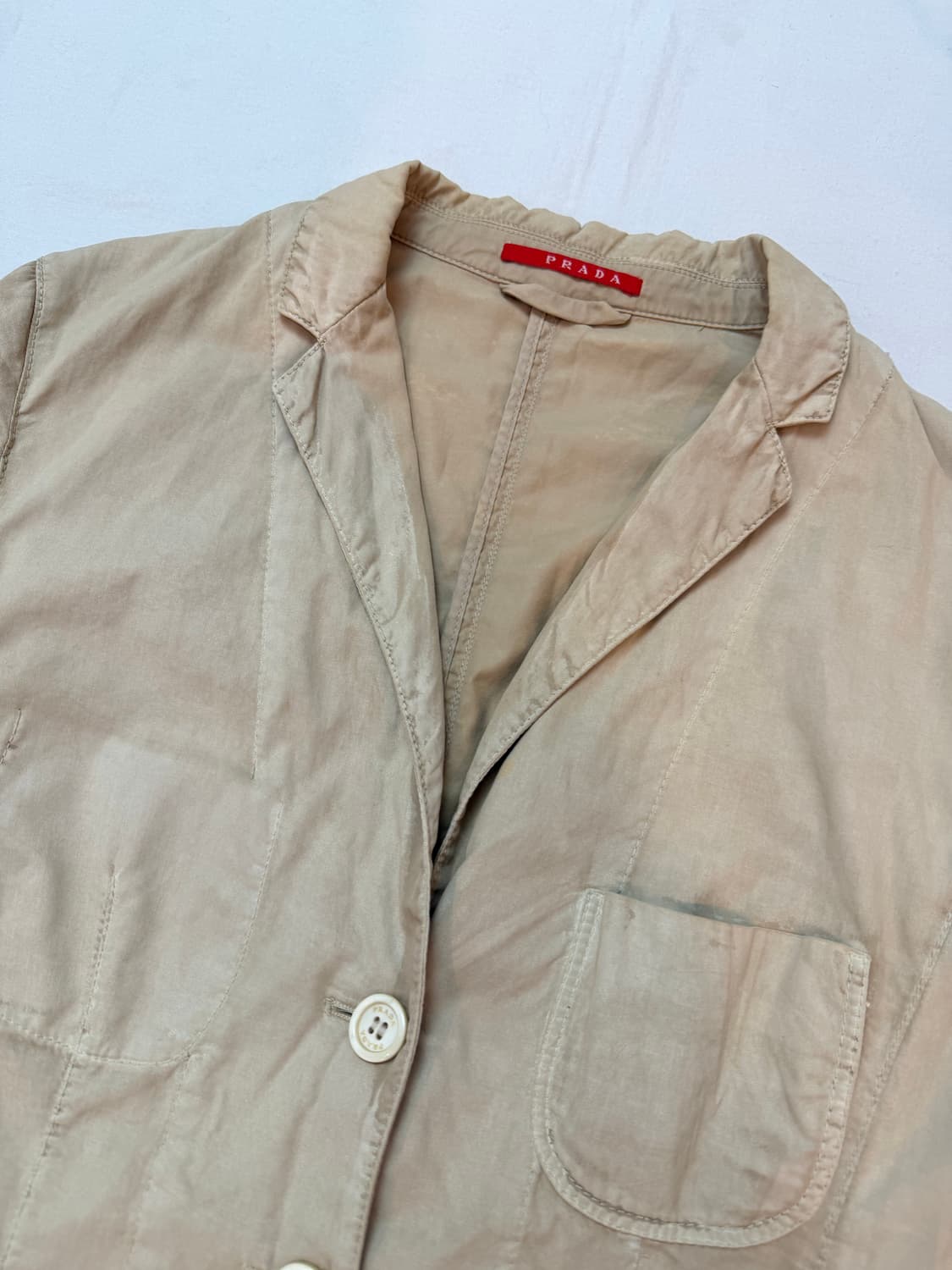 프라다 아카이브 워시드 블레이저 스포츠 자켓 상품이미지2