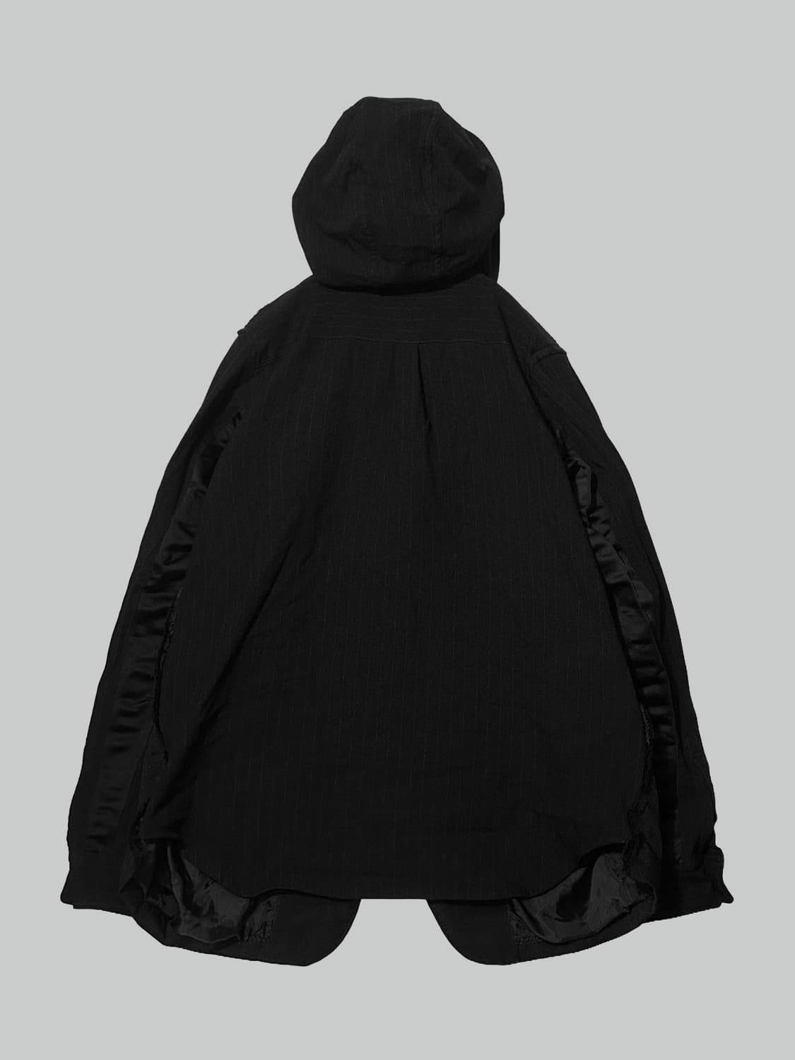 꼼데가르송 블랙 축융 후드 블레이저 상품이미지2