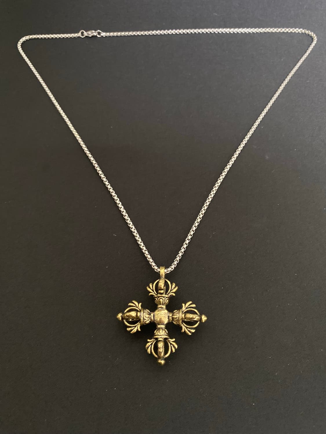 금강저 크로스 목걸이 상품이미지3