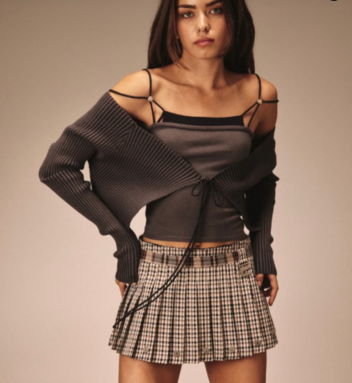 GLOWNY LEX TWOTONE KNIT TOP SET 글로니 상품이미지2