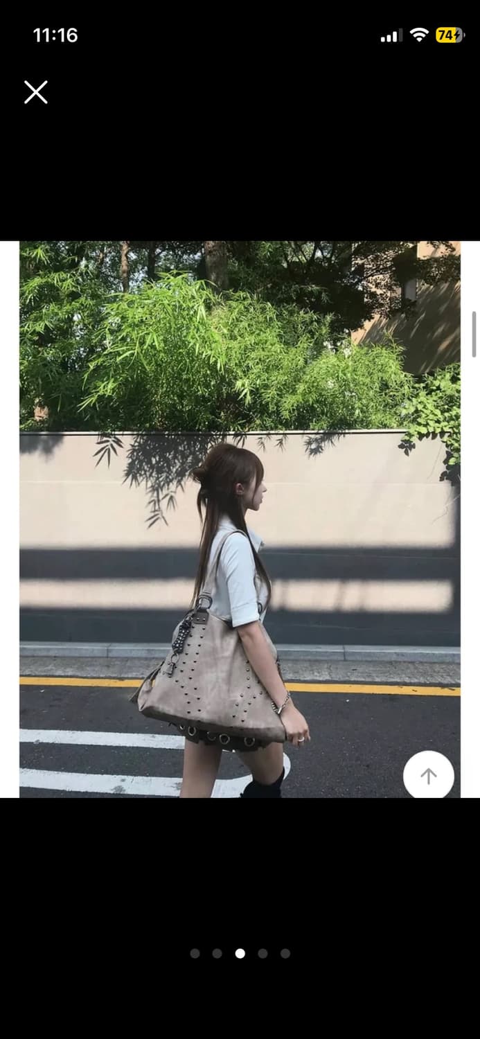 새거)스터드 토트백 숄더백 가방 보부상백 미스치프 보헤미안서울 코이세이오 상품이미지3