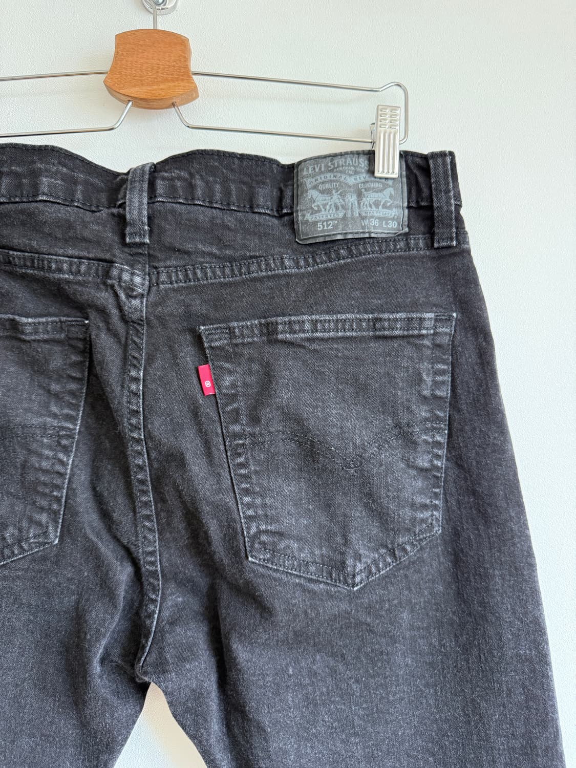 리바이스(Levi's) 512 블랭크탭 블랙 데님 상품이미지5