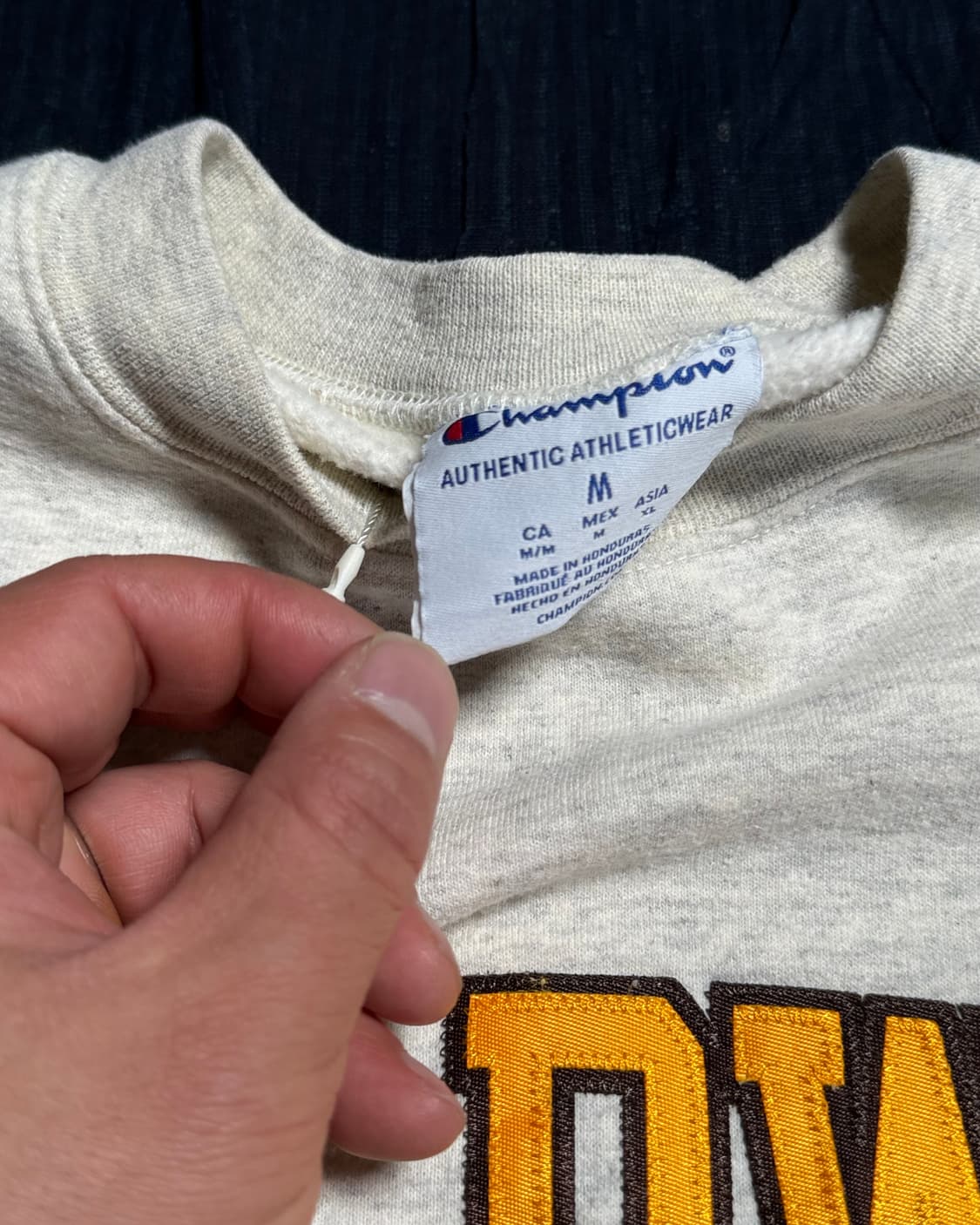 90-00‘s 챔피온 볼드위 월레스 스웻셔츠 M 상품이미지4