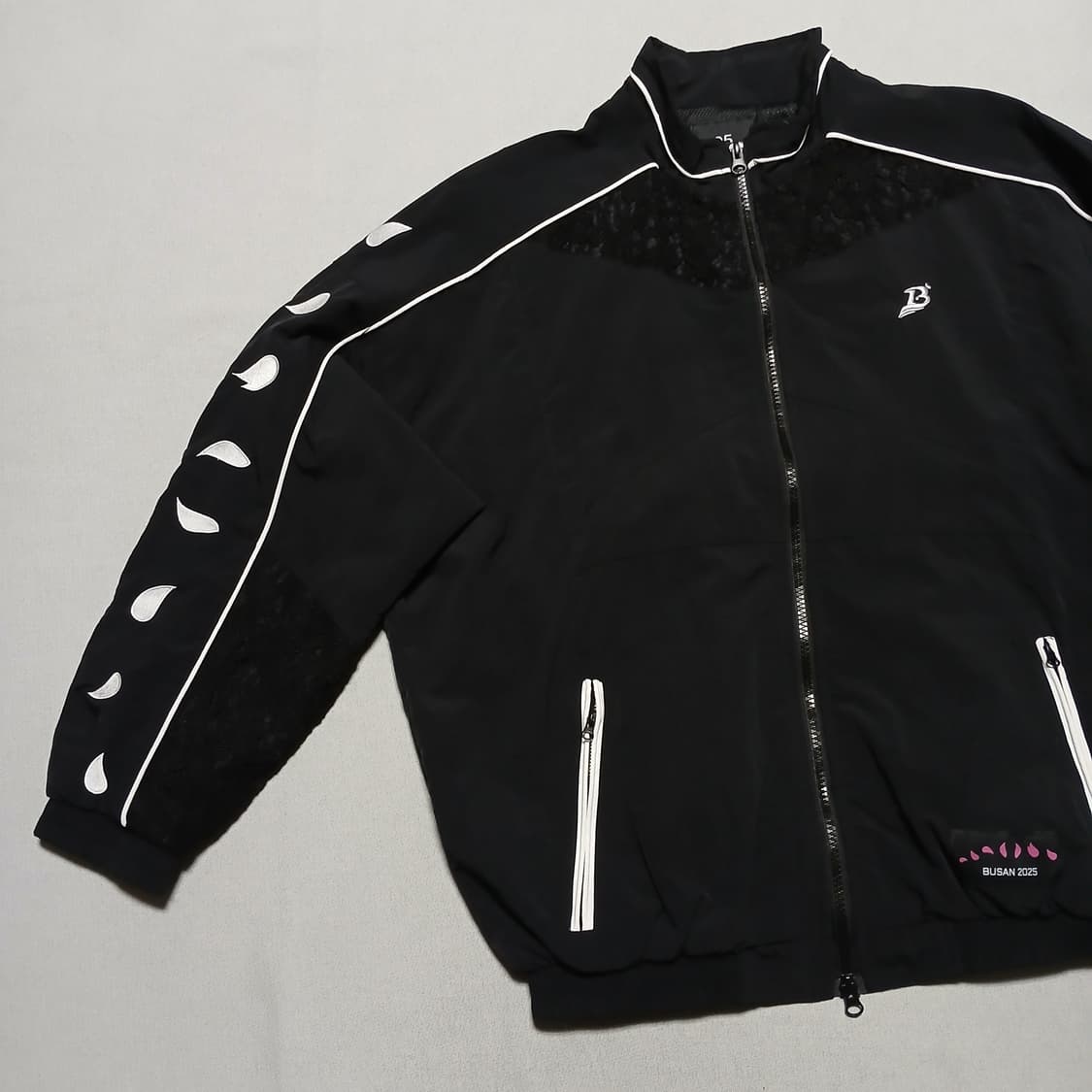 BUSAN 부산전국체전 동백꽃 부산이즈굿 바람막이 우븐 자켓 상품이미지4