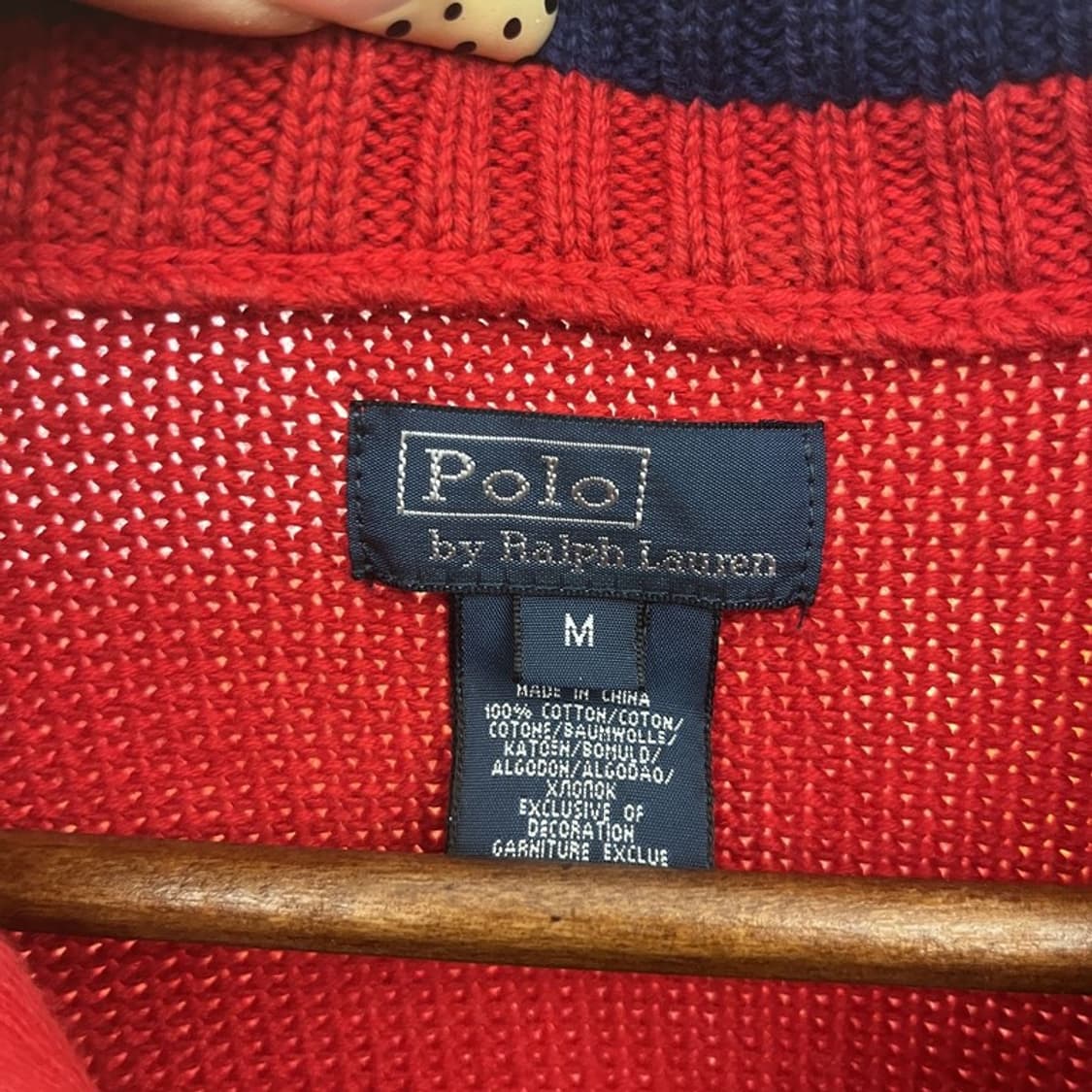 폴로 랄프로렌 빈티지 레트로 하이틴 반집업 니트 M C09793 상품이미지5