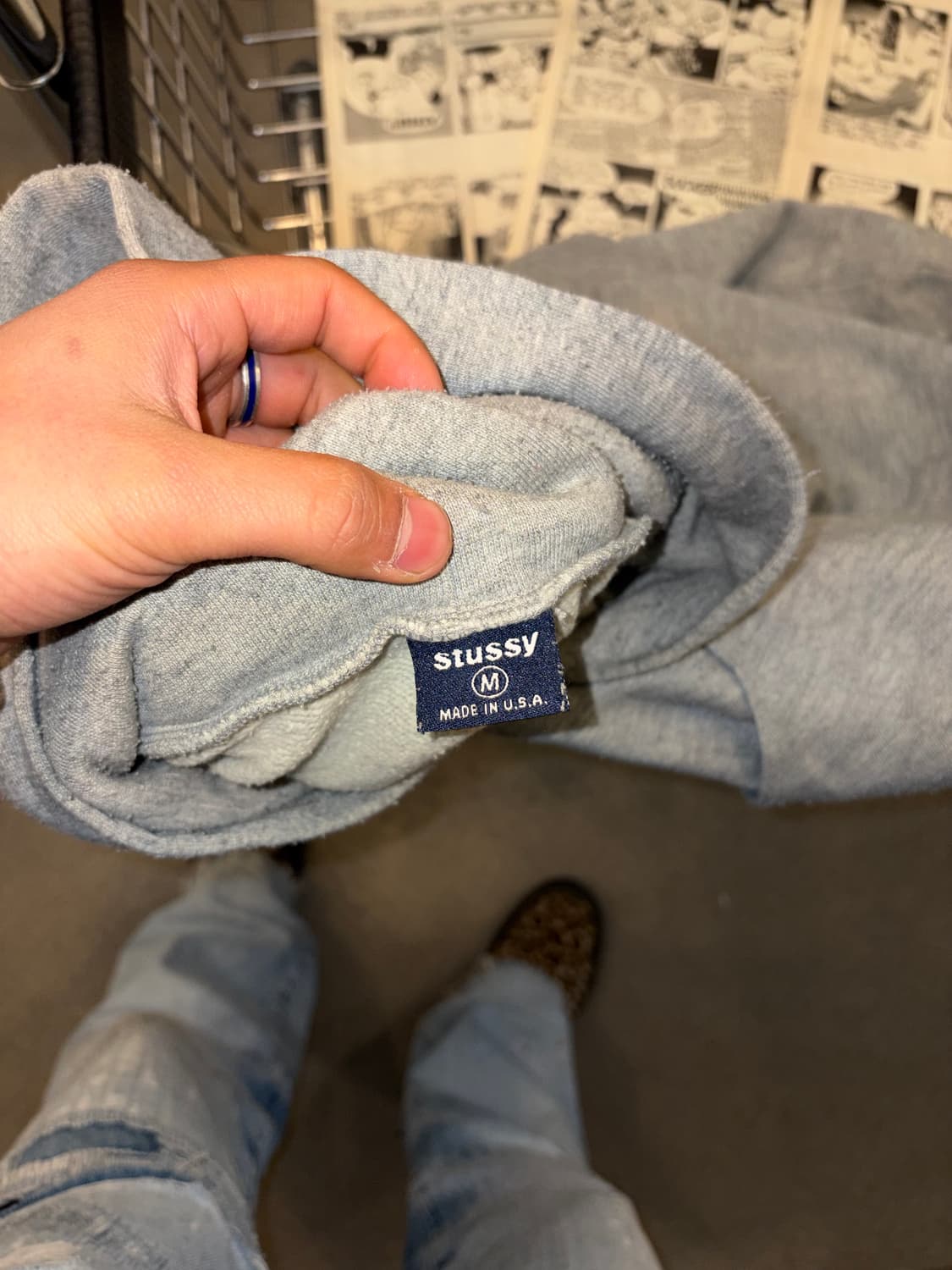 90’s Stussy durable timeless logo hood 상품이미지9