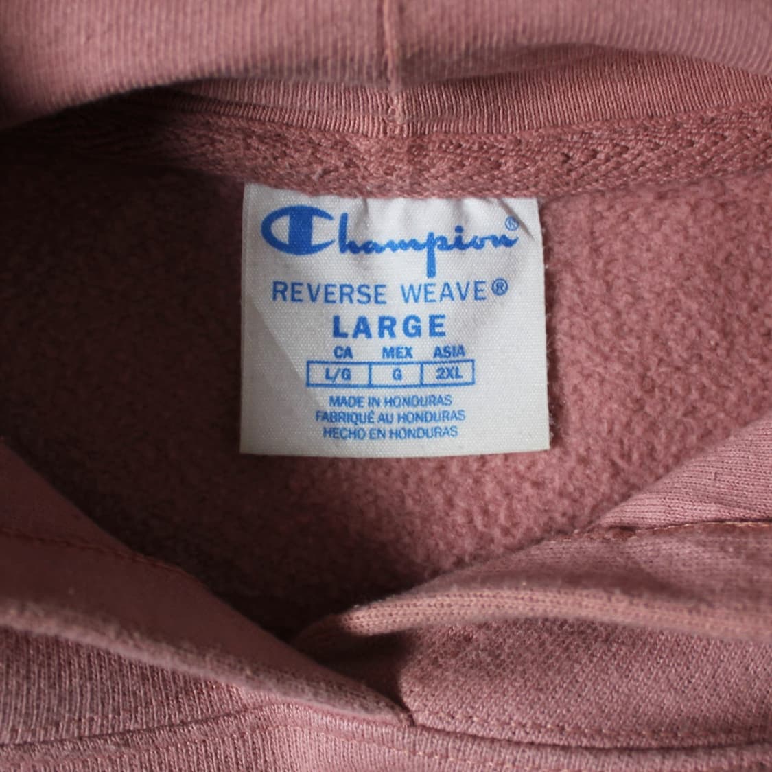 Champion 챔피온 핑크 기모 후드티 상품이미지4