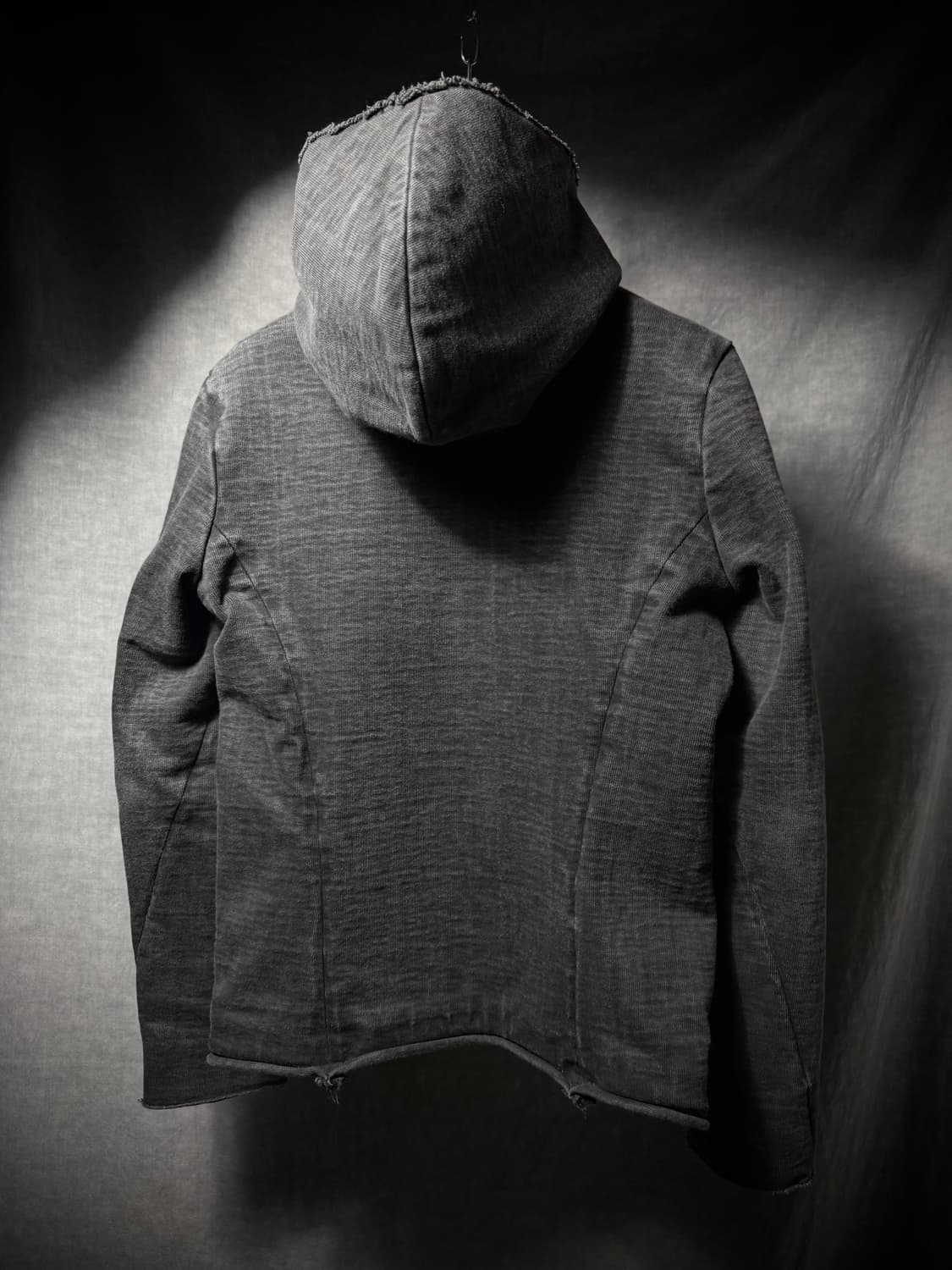 wjk Heavy Cotton Raw Edge Zip Up Hoodie  상품이미지7