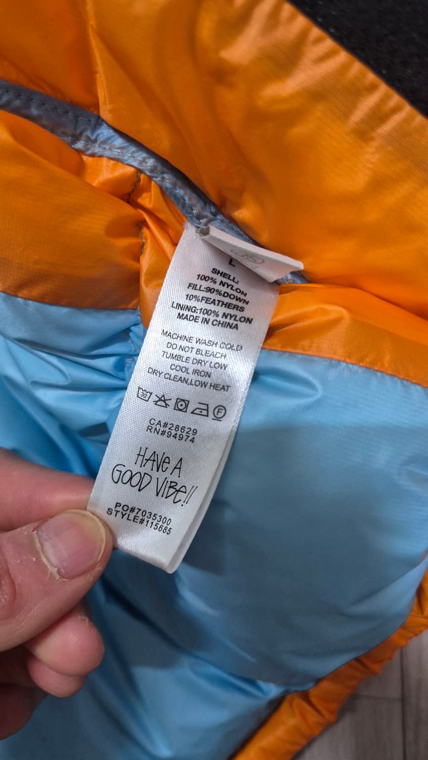 스투시 마이크로 립스탑 패딩 오렌지 L 상품이미지6