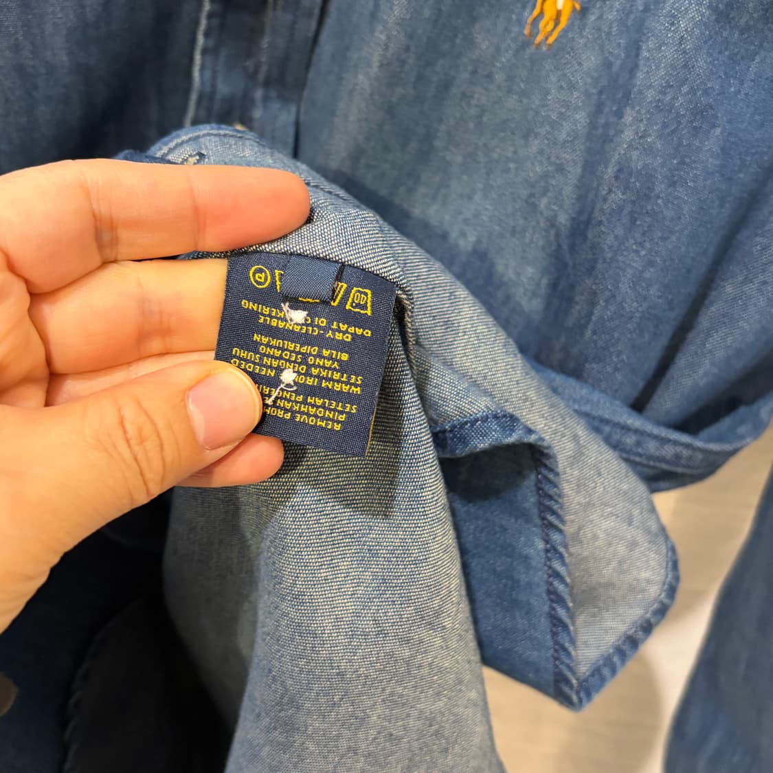 폴로 랄프로렌 데님 셔츠 청남방 상품이미지4