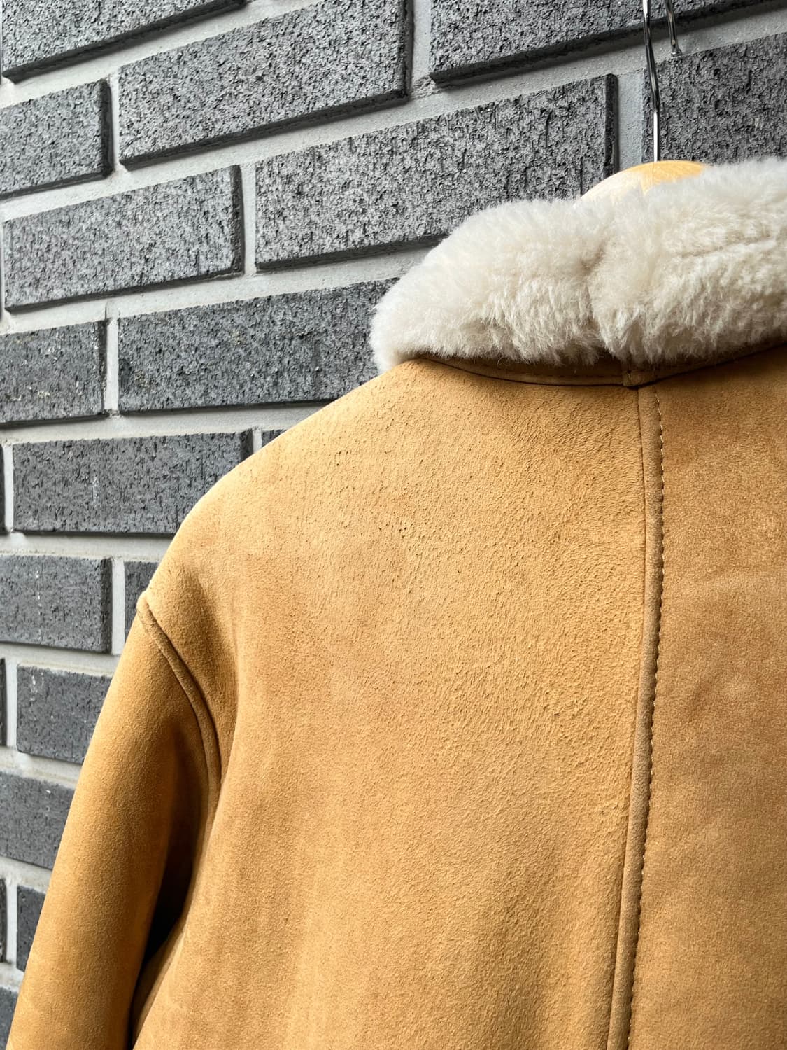 90s MASSINI EXCLUSIVE 리얼 양가죽 시어링 자켓 상품이미지7