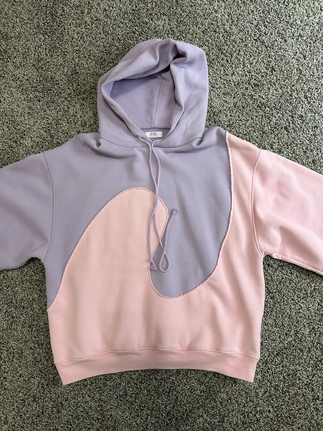 ERL 이알엘 웨이브 후드 니트 퍼플 핑크 상품이미지1