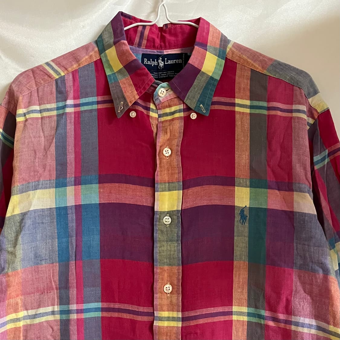 [POLO]폴로 배색포인트 체크 반팔셔츠 상품이미지5