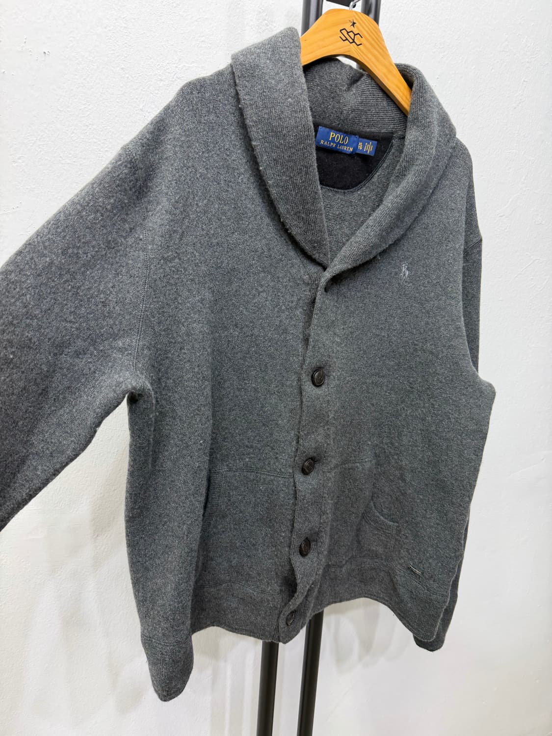 정품) 폴로랄프로렌 남성 그레이 가디건 XL  상품이미지2