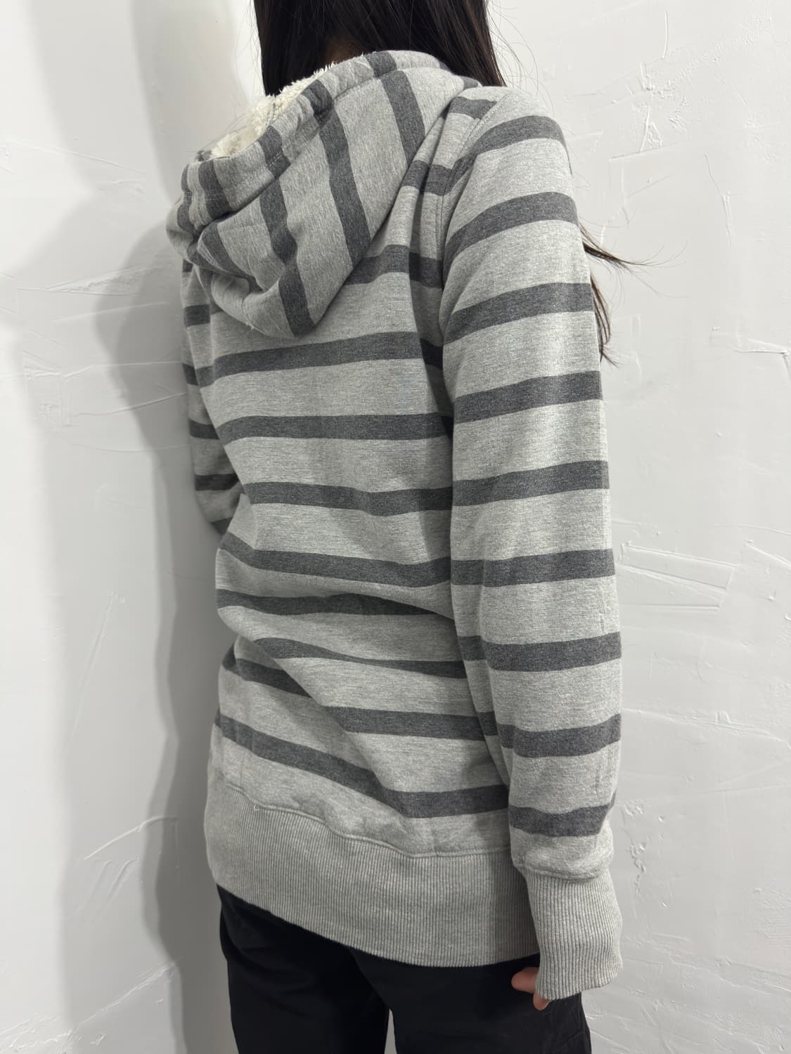 gu stripe hood twoway zipup 상품이미지4
