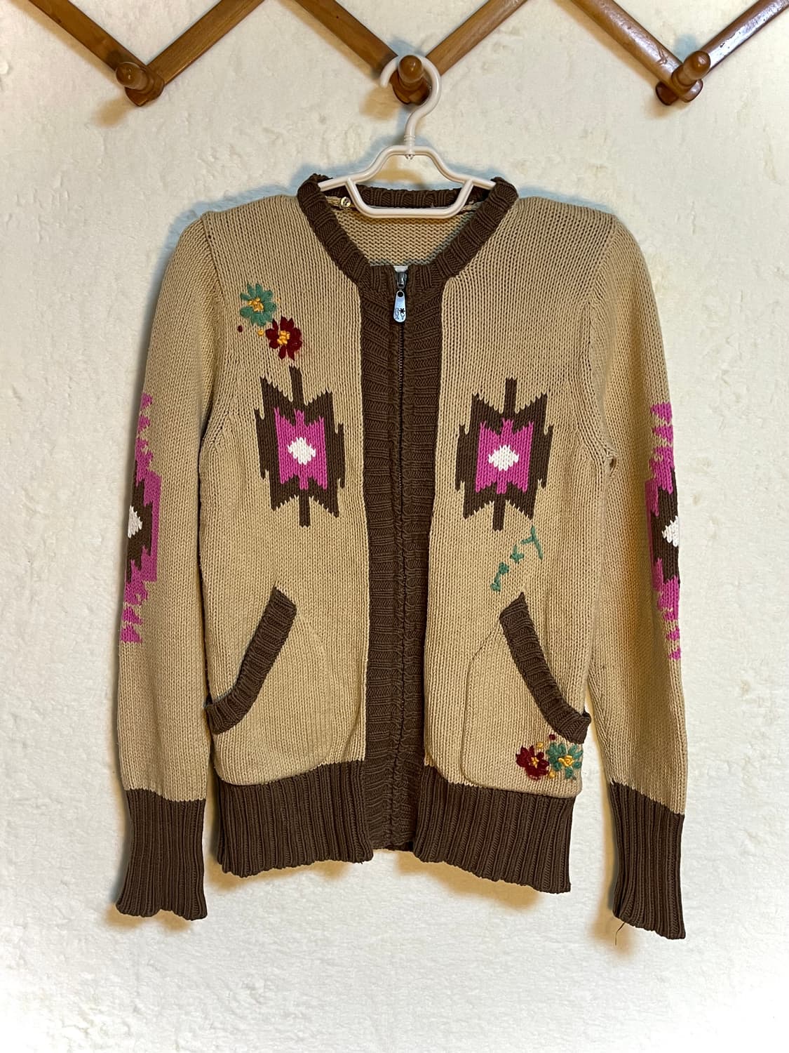 빈티지 하구미 니트 가디건 집업 아우터 상품이미지1