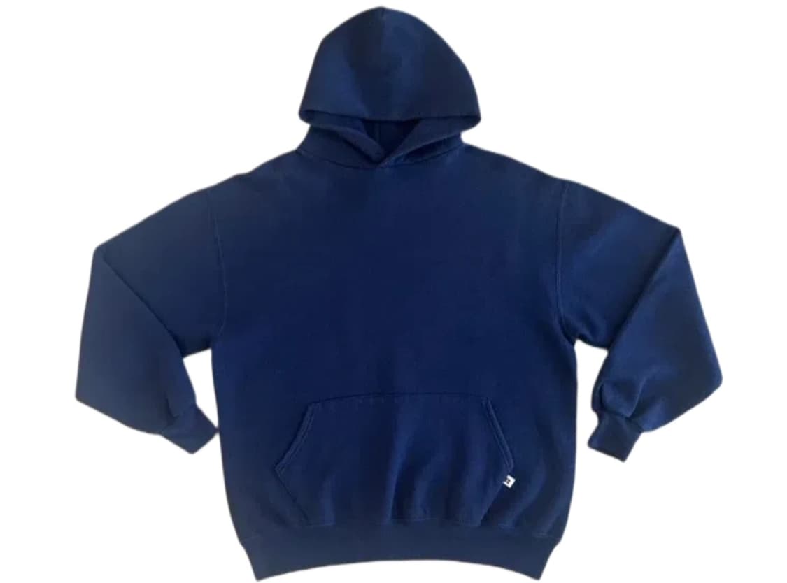 90s Vintage Russell Hoodie Navy XL USA 상품이미지1
