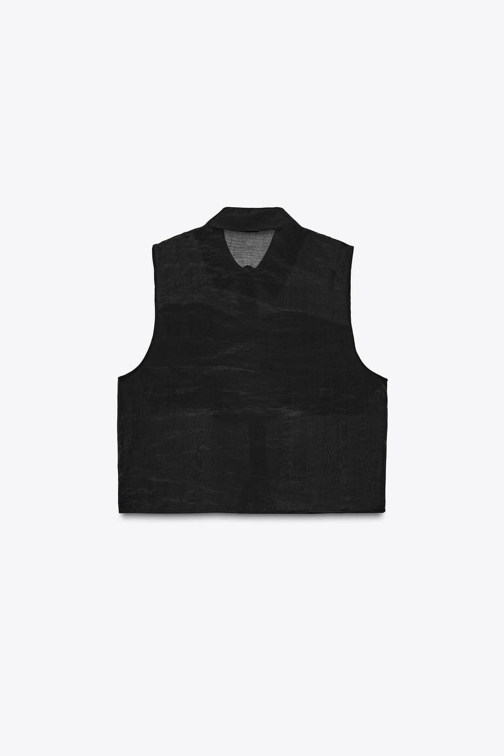 (새상품) ZARA 자라 프릴 세미 시스루탑 상품이미지7