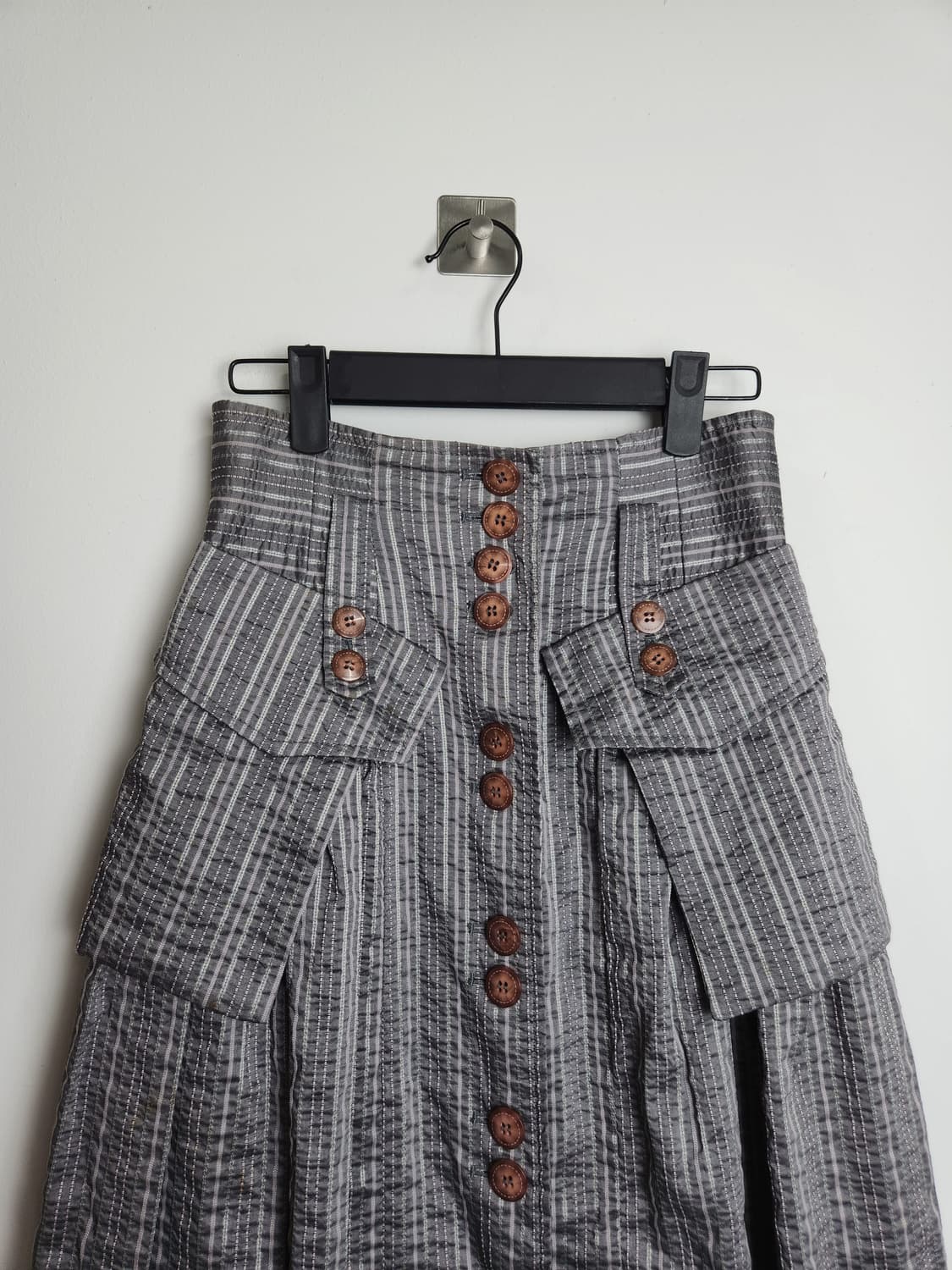 스트라이프 빅포켓 롱스커트 상품이미지8