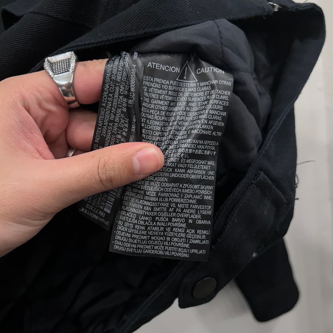 자라 맨즈 이너퀼팅 헤비코튼 트러커 워크자켓 상품이미지4