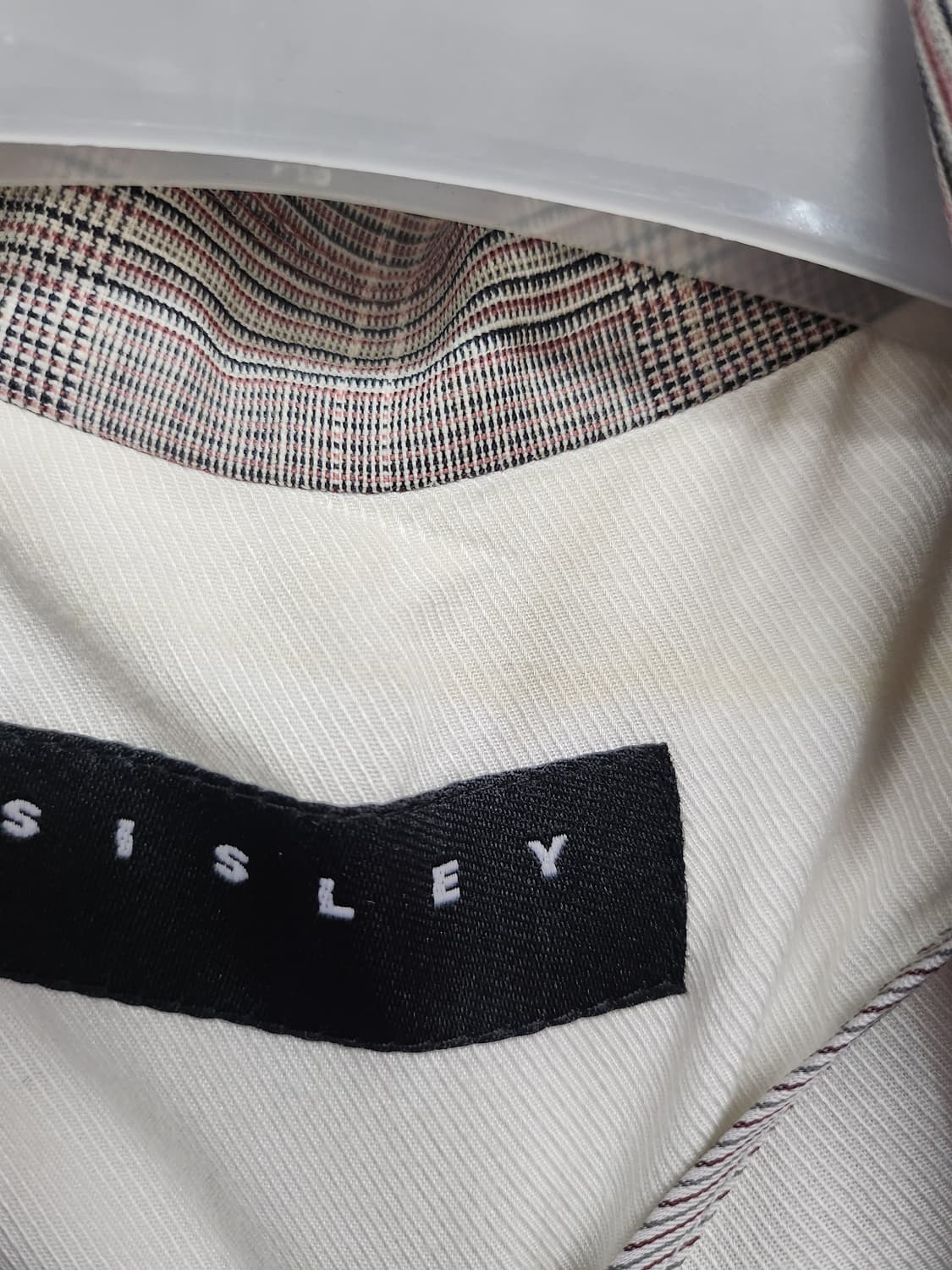 433) 시슬리 체크무늬 마블렌드 자켓 상품이미지6