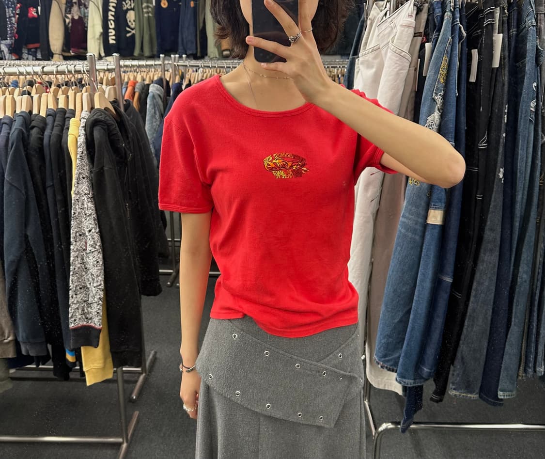 XL) 할리데이비슨 빈티지 자수 반팔 티셔츠 상품이미지2