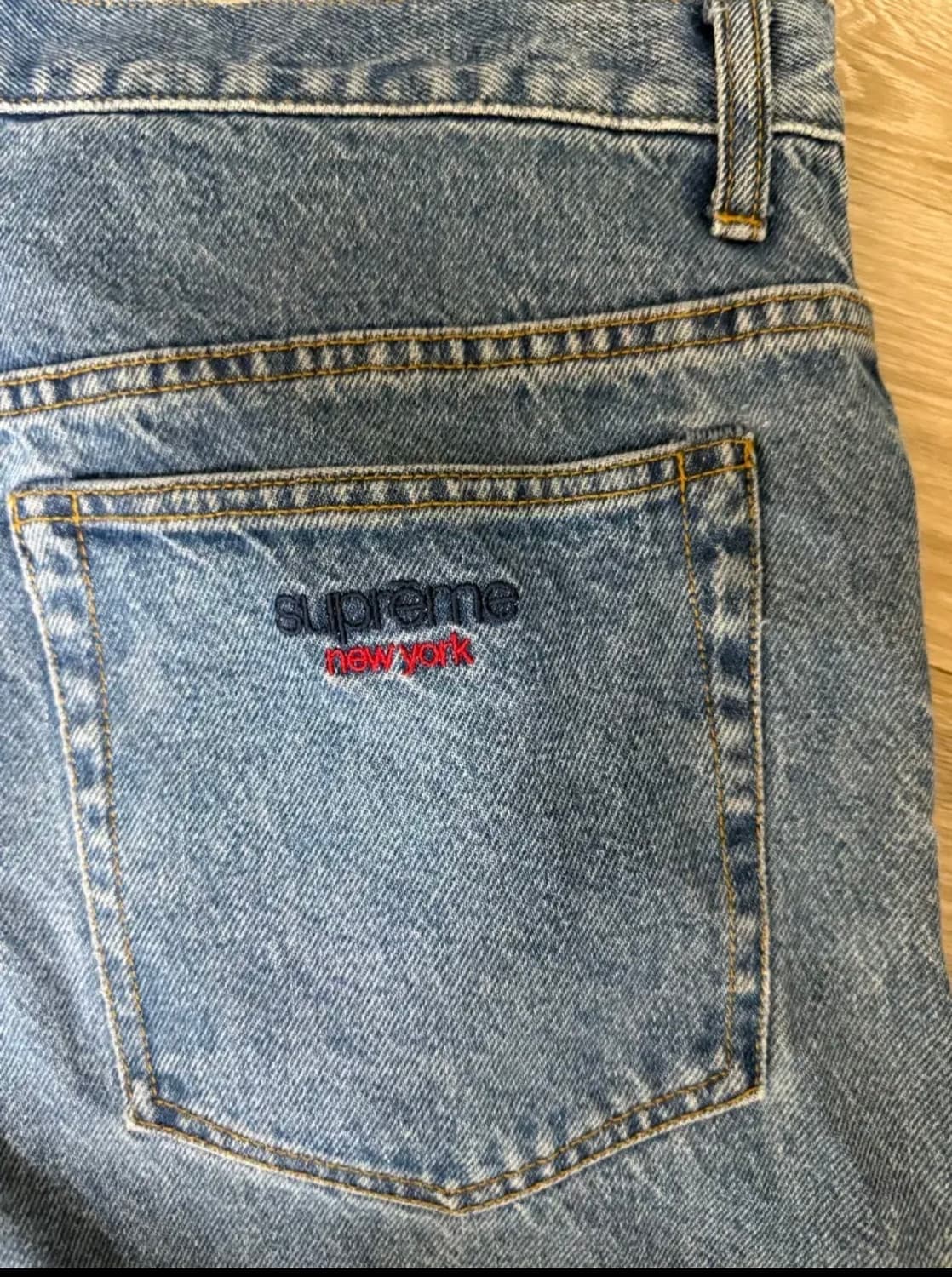 슈프림 배기 진 워시드 인디고 24fw 상품이미지6