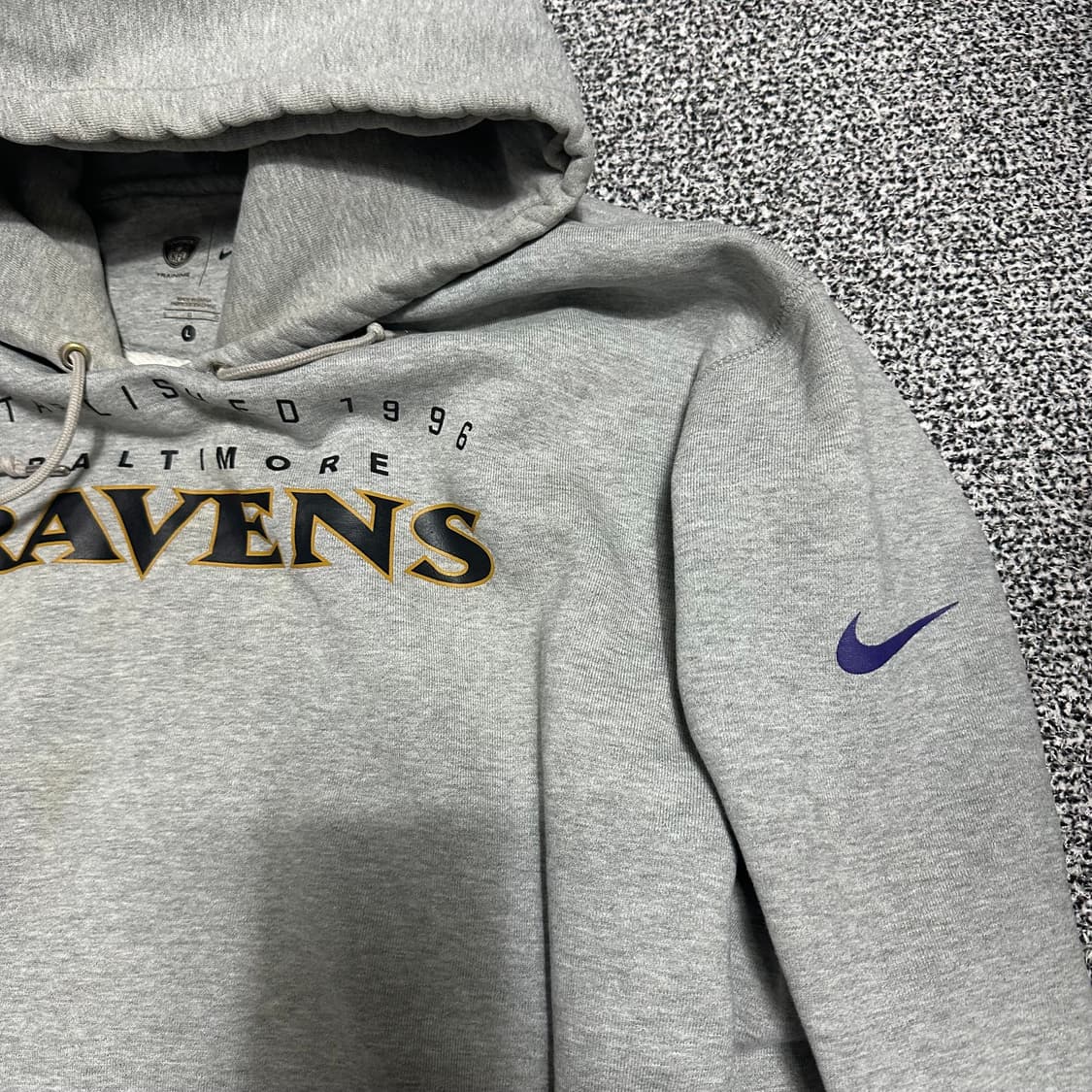 (XL추천) 나이키 NFL 볼티모어 레이븐스 후드티 그레이 상품이미지4