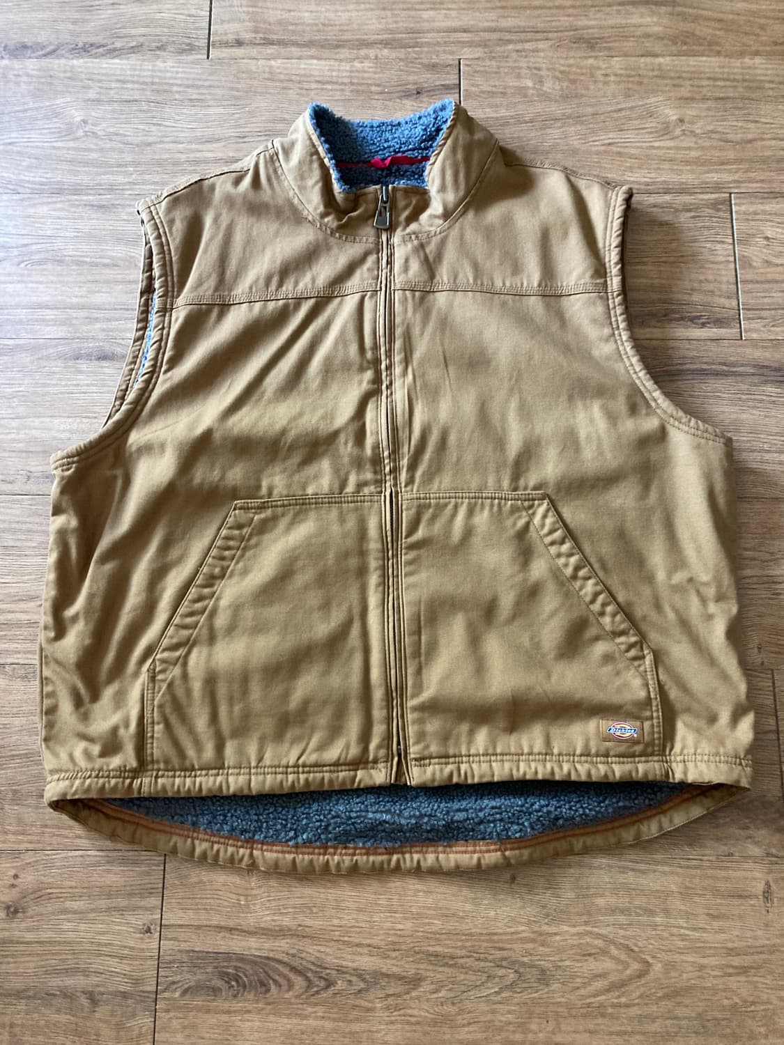 [2XL/XXL] 디키즈 덕 셰르파 베스트 조끼 / 브라운 상품이미지1