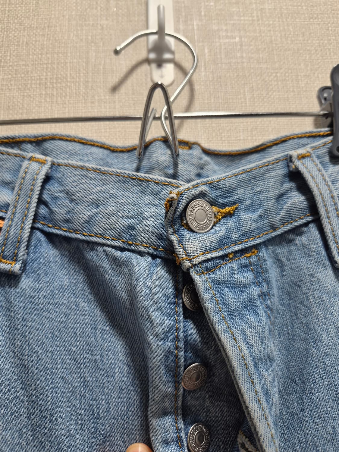 리바이스 501 W34 L32 연청 데님 상품이미지5