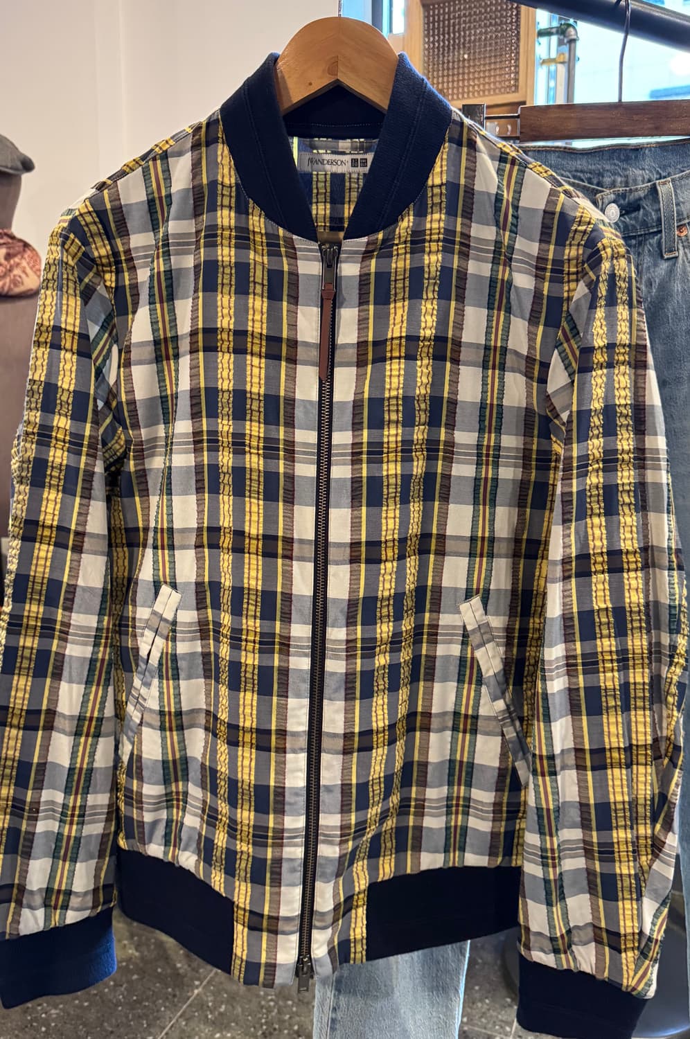 JW 유니클로 콜라보 코튼체크 자켓 상품이미지1