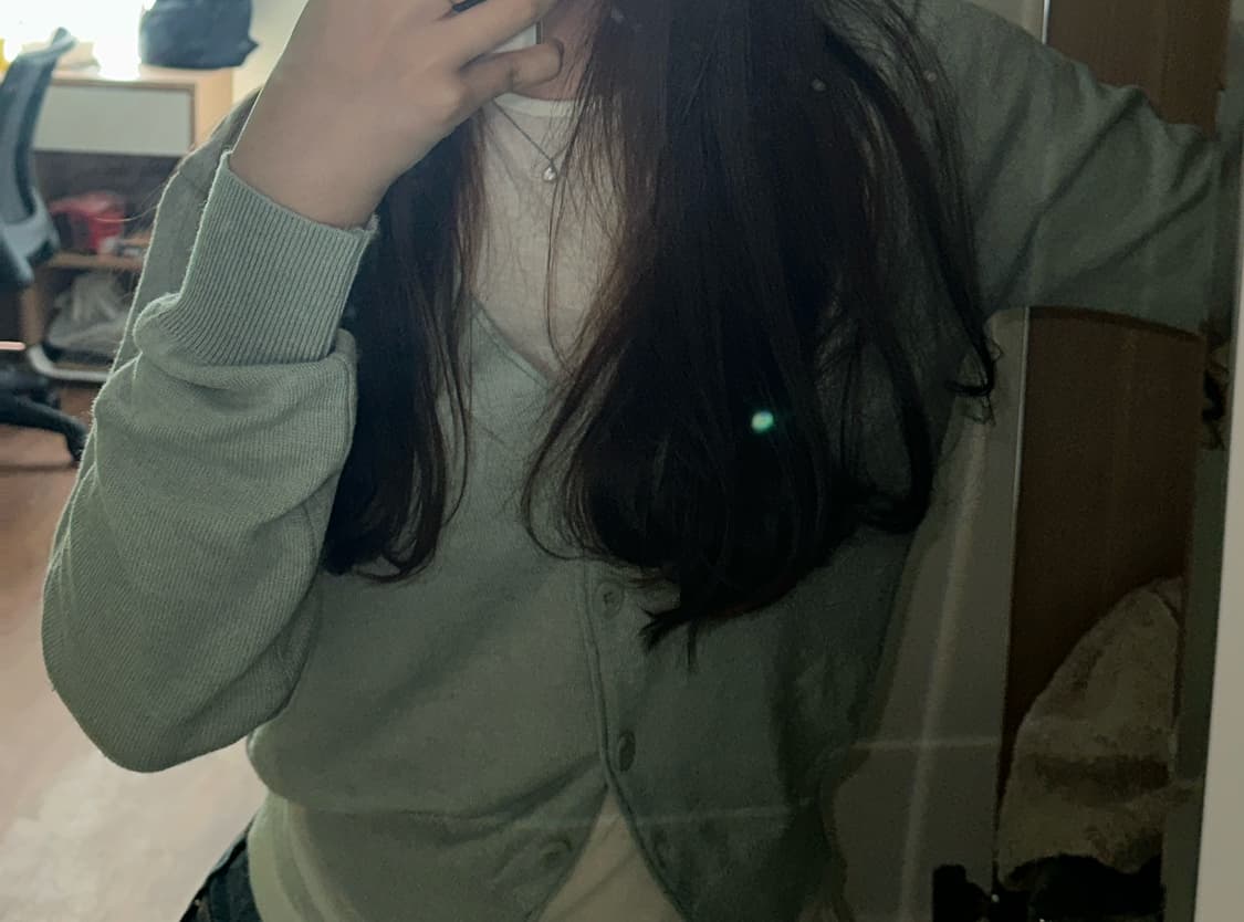 민트우유 뽀용 가디건 상품이미지3