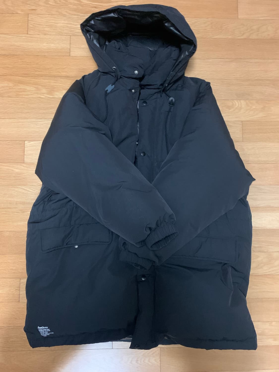 FreshService LONG HOODED DOWN COAT black 상품이미지1