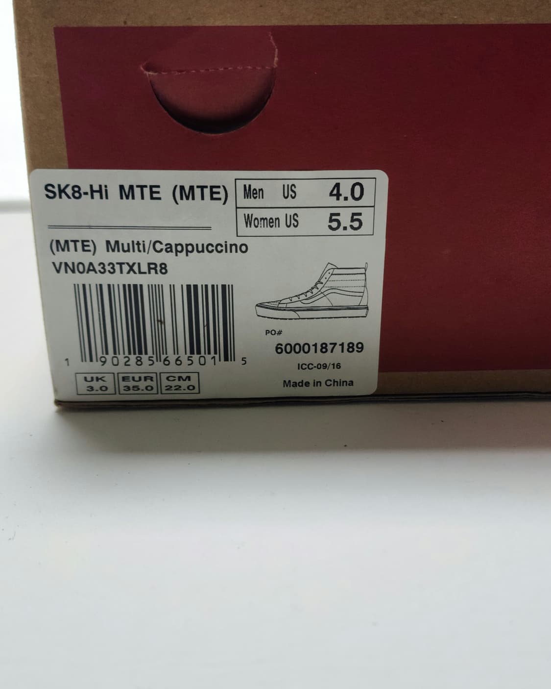 반스 SK8-Hi MTE 멀티/카푸치노 새상품 220mm(새상품) 상품이미지7