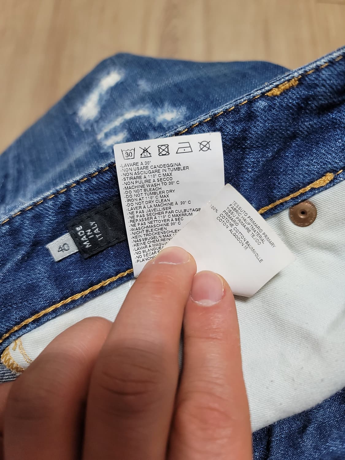 디스퀘어드2 여성 슬림 워싱 데님  S75LA0392 EU40 상품이미지10