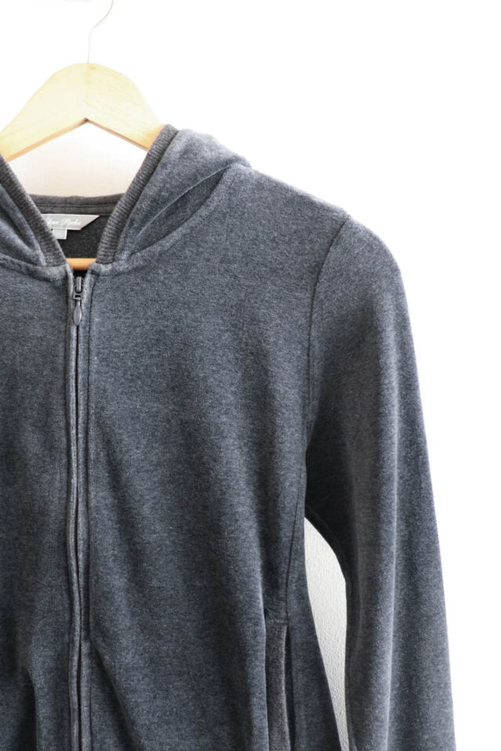 Velour parka uniqlo hood zip up 상품이미지2