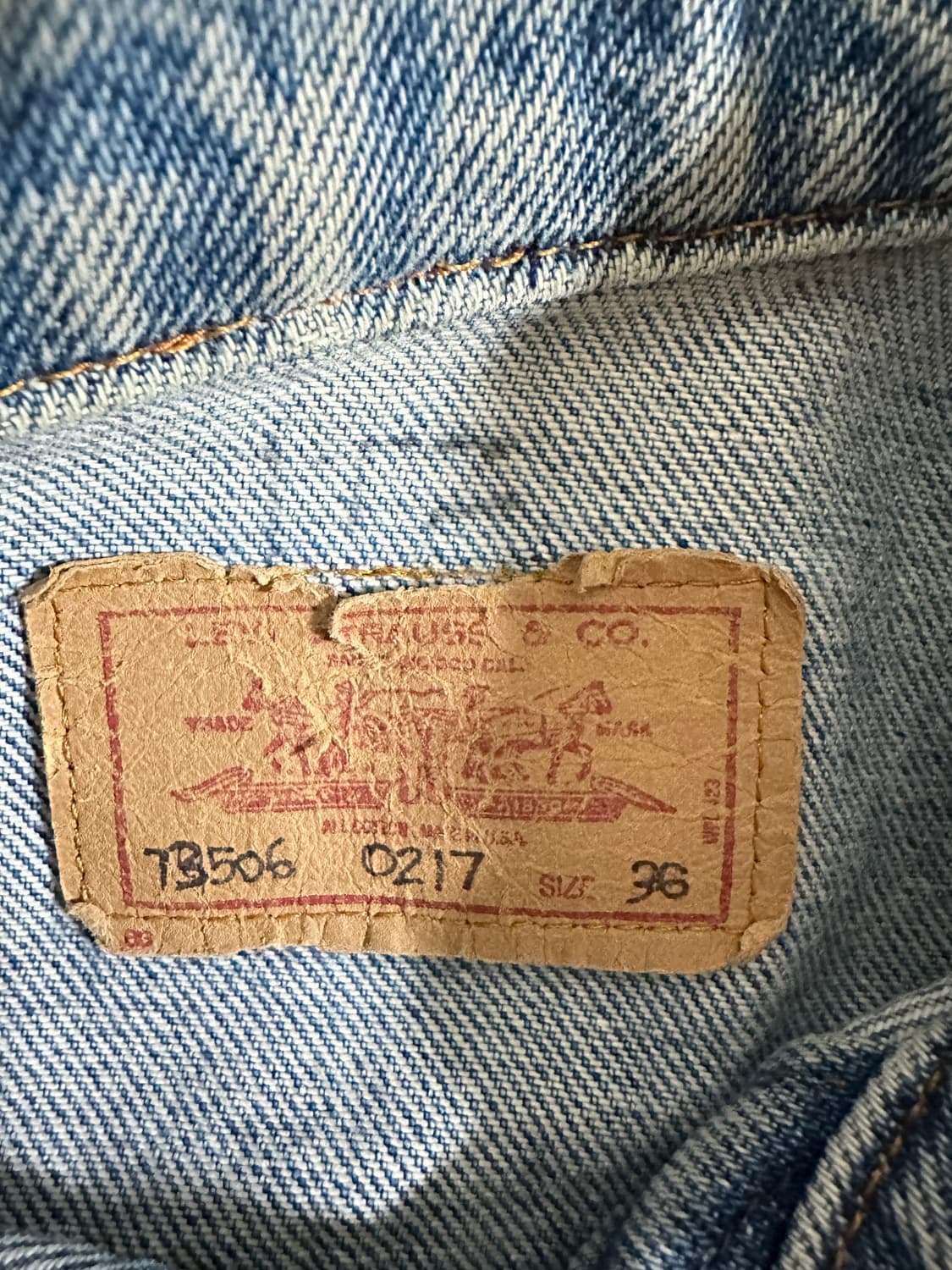 리바이스 연청 데님 자켓 M (95) 상품이미지3