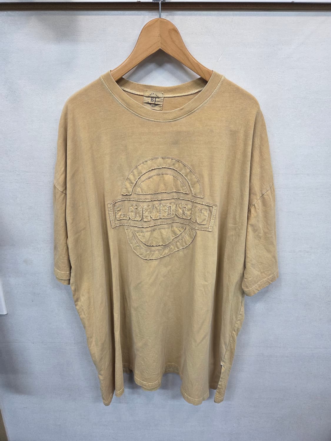 빈티지 블랙잭 런던 패치 피그먼트 빅사이즈 옆트임 반팔 xxxl 상품이미지1