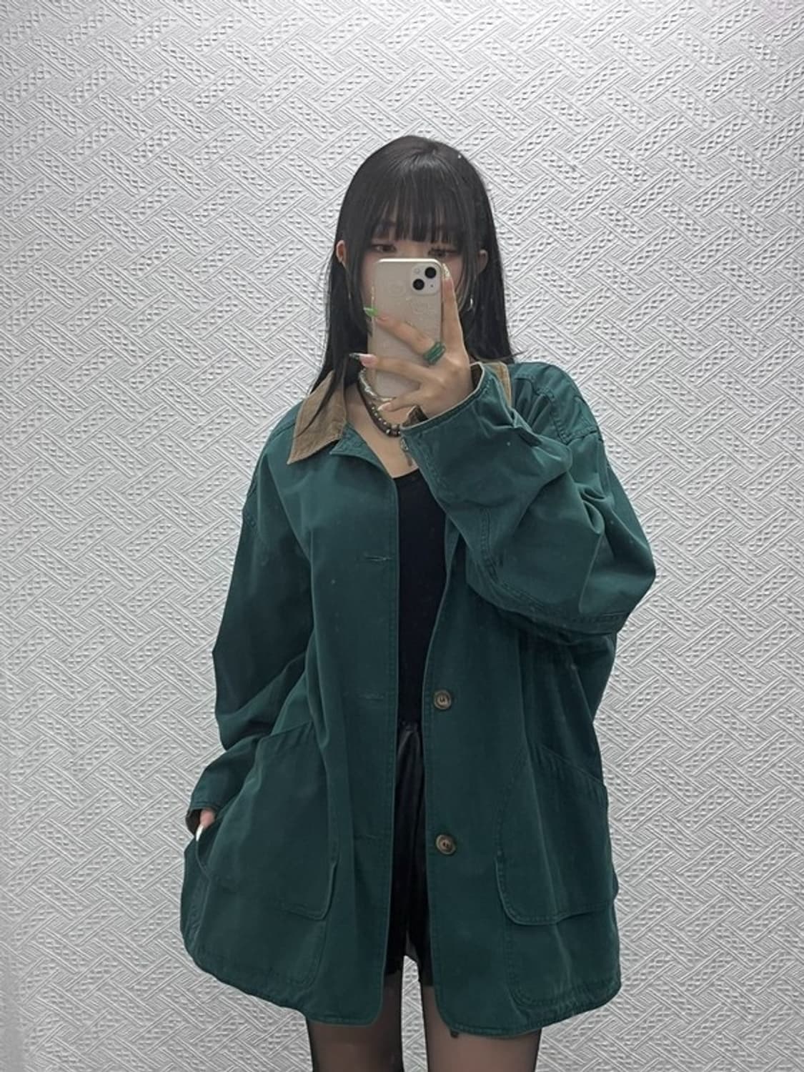 아메리칸 이글 아웃피터스 레트로 그린 헌팅 자켓 XL C09357 상품이미지2