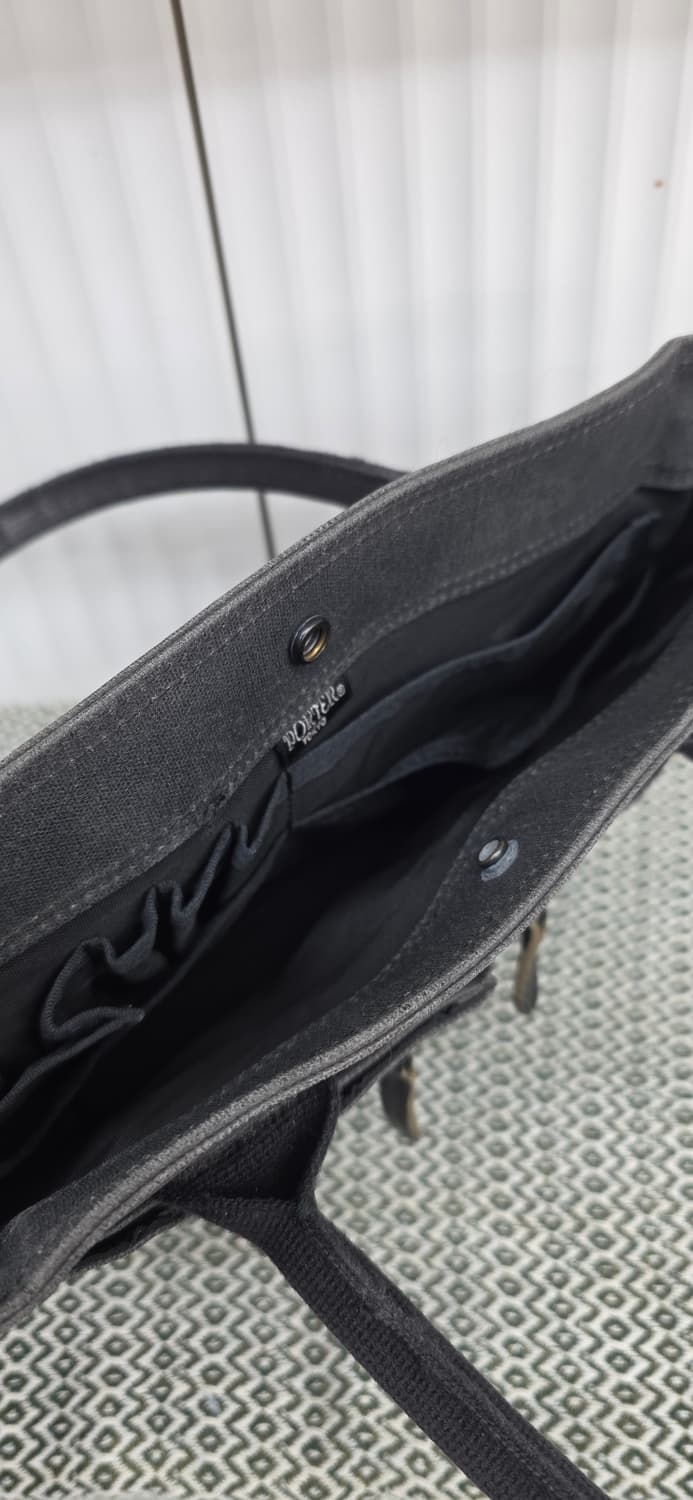 포터 porter 블랙캔버스 손가방 상품이미지3