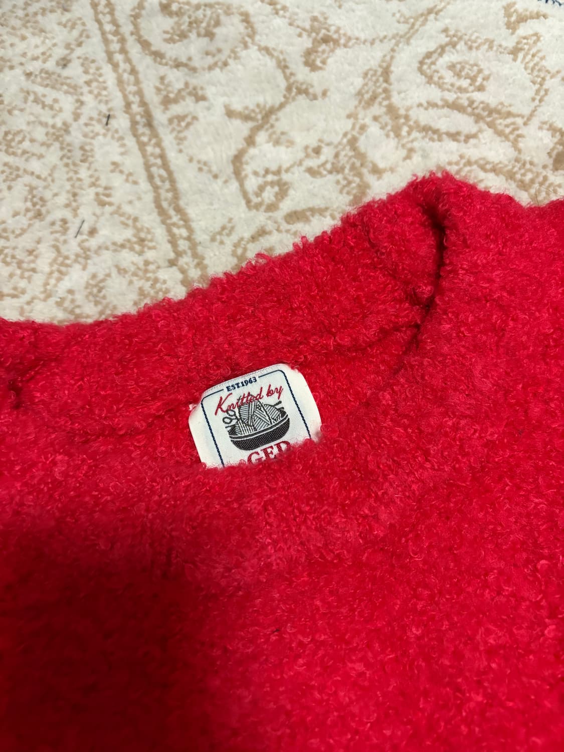 게드 ged 라운드 풀오버 부클 니트  상품이미지8