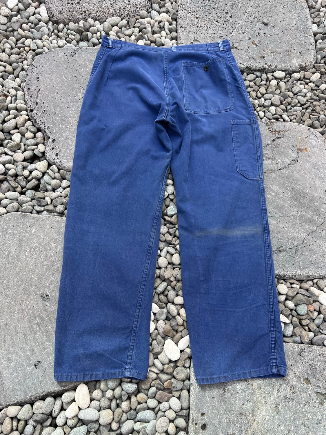 (34인치)OLD VINTAGE FADED BLUE 빈티지프렌치워크팬츠 상품이미지2