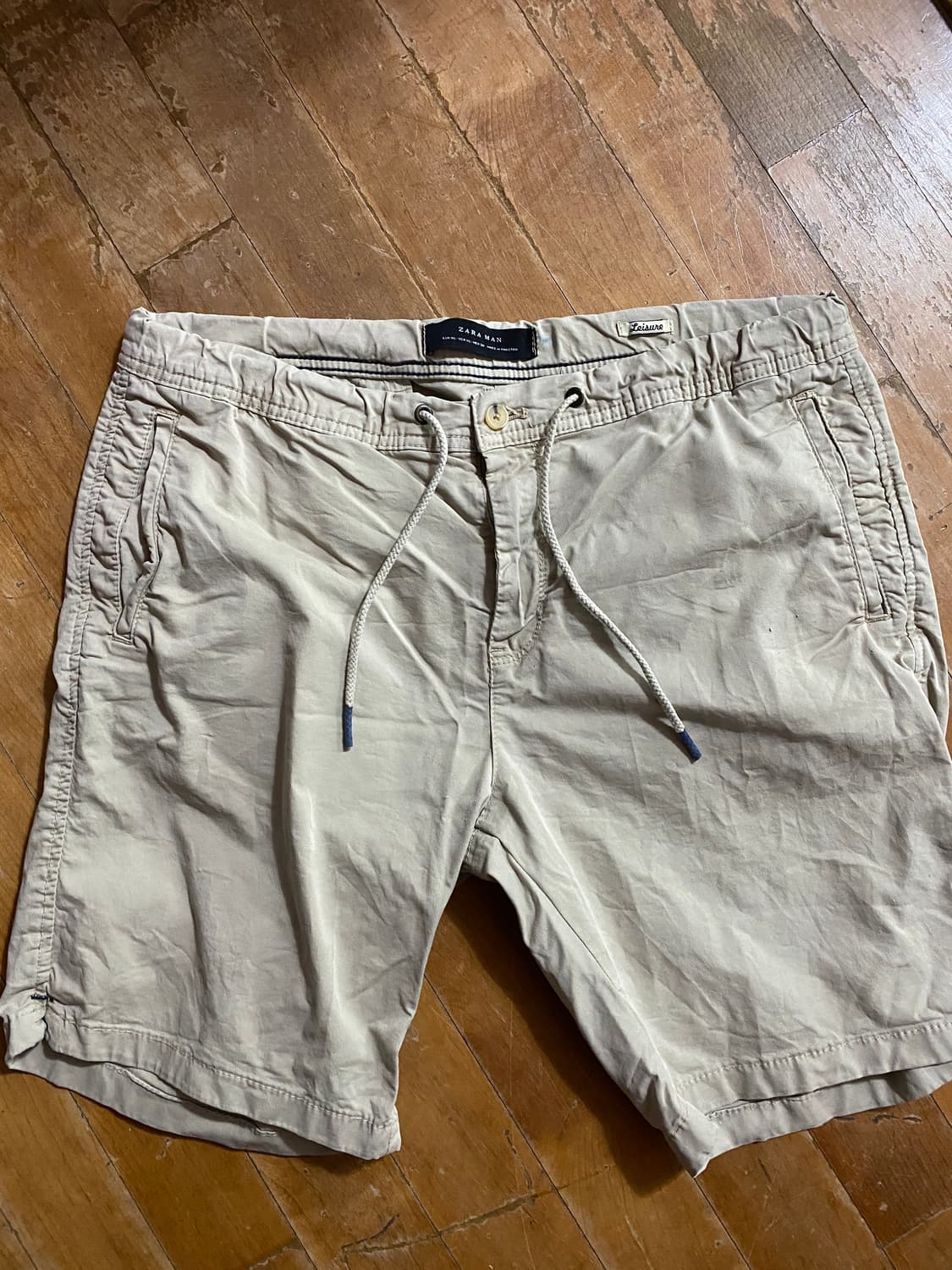 ZARA MAN 베이지 면 반바지 XL (34) 상품이미지1